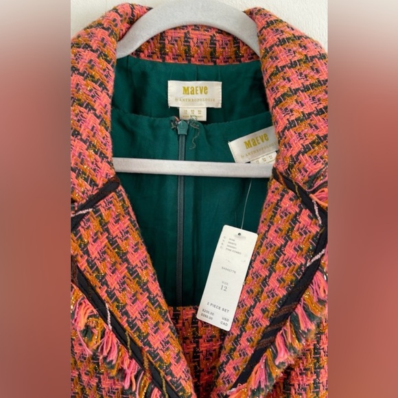 MAEVE by ANTHROPOLOGIE Maeve Tweed Fringe Set - Picture 9 of 13